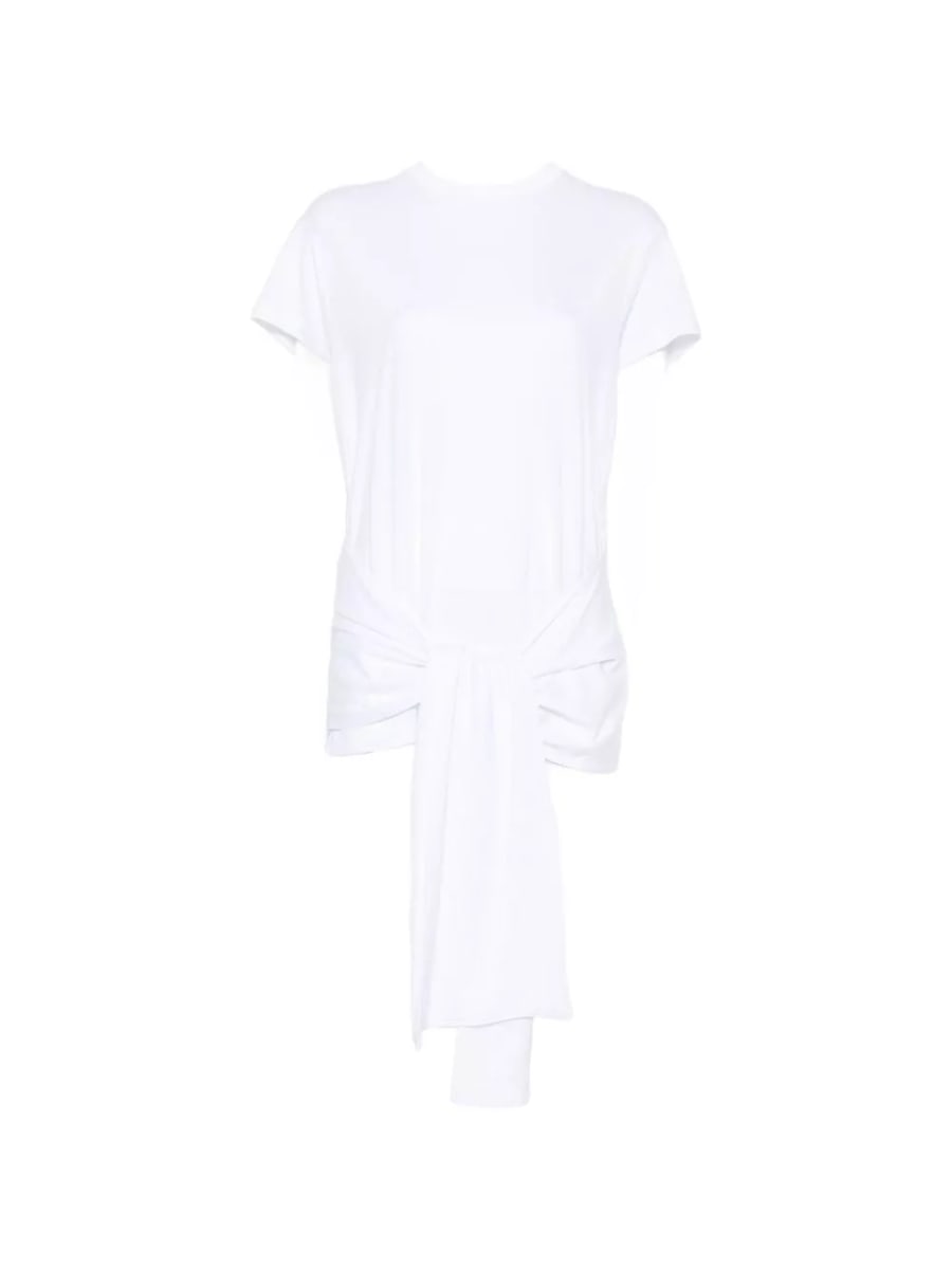 Toteme Top in misto cotone con cintura da annodare