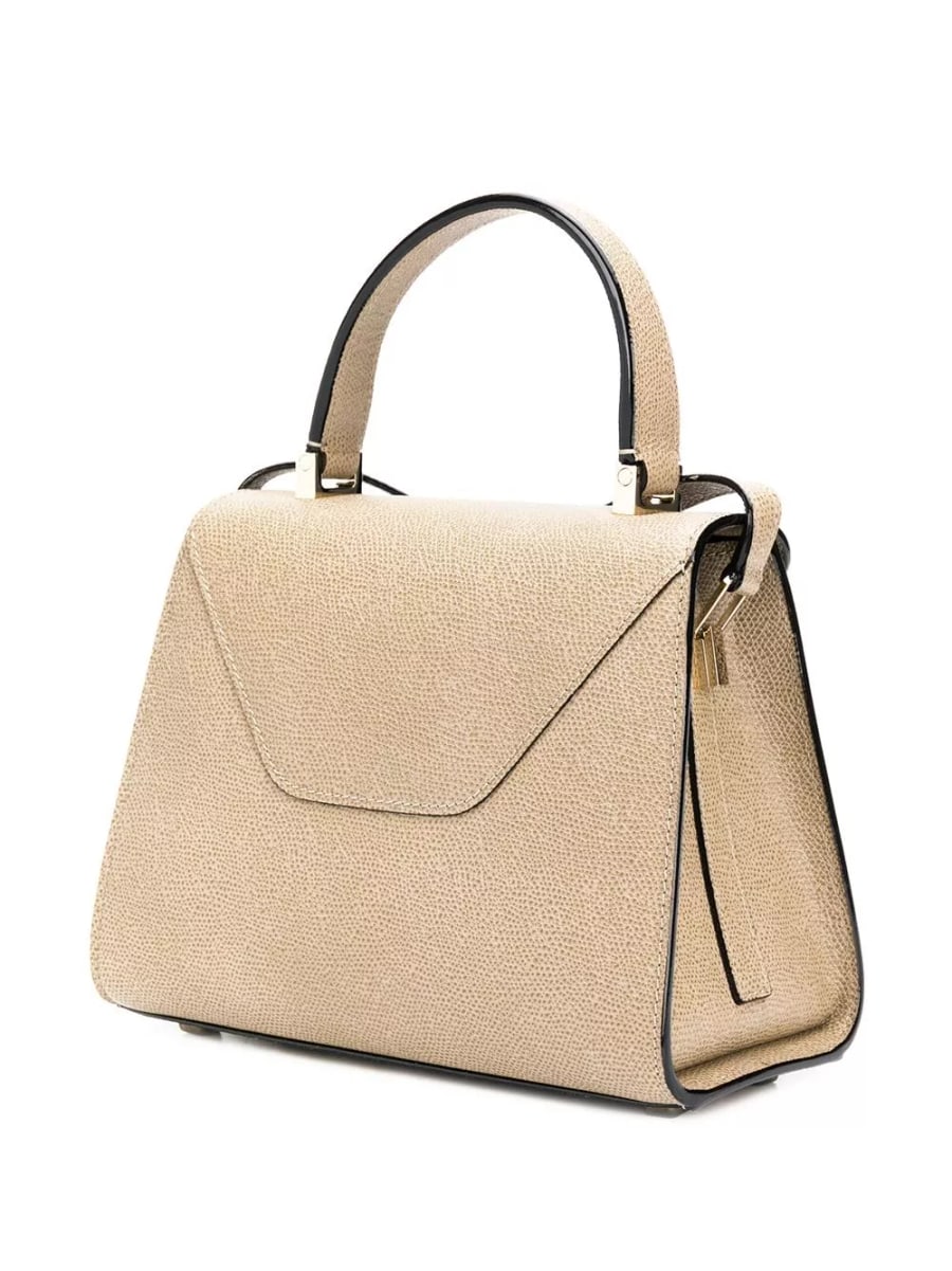 Valextra Borsa a mano mini Iside in pelle, view 3