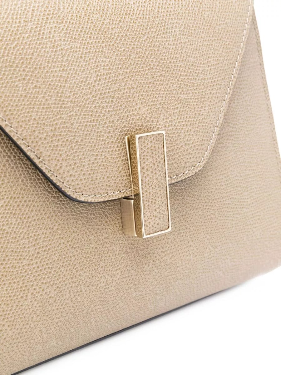 Valextra Borsa a mano mini Iside in pelle, view 4