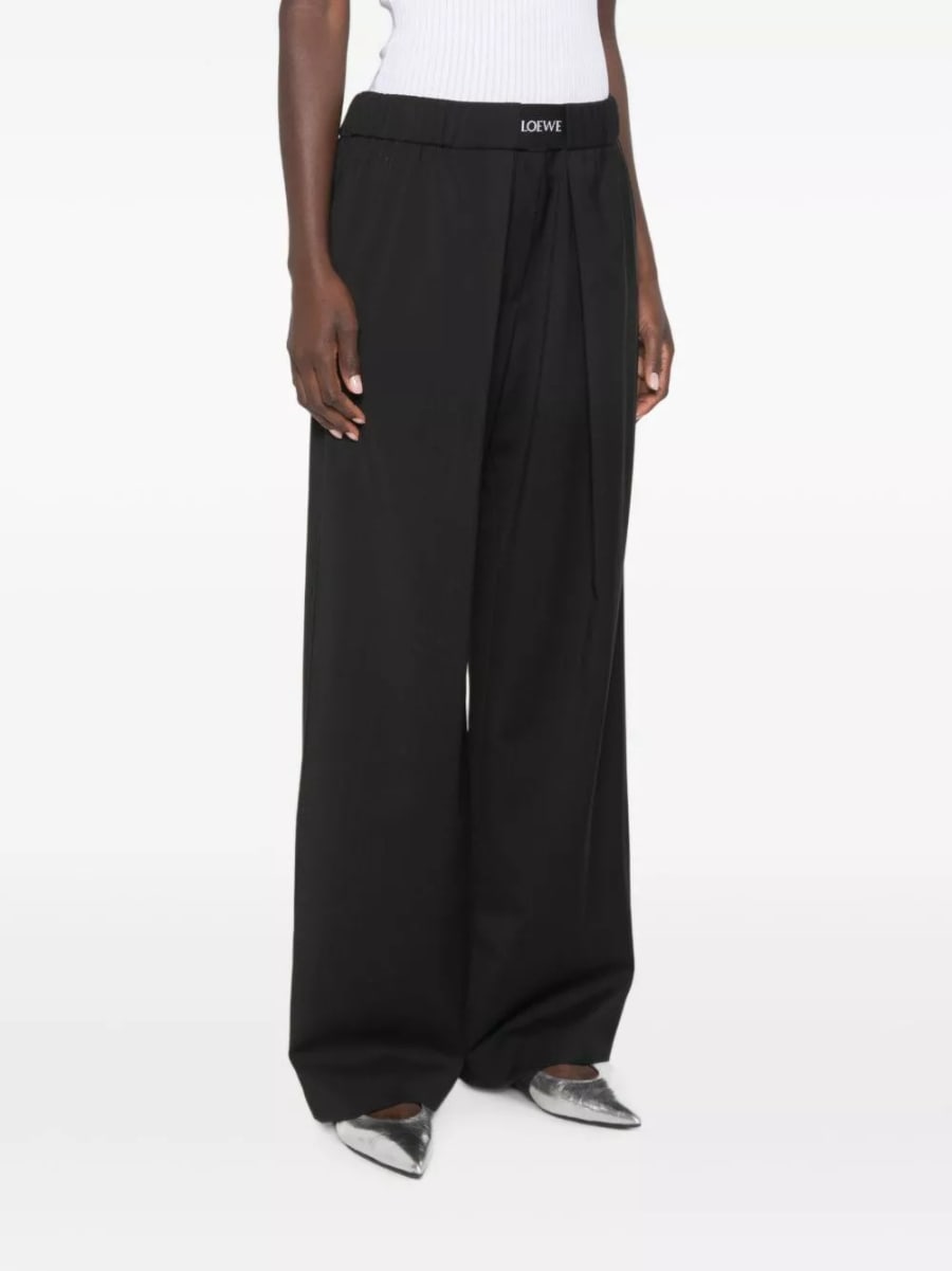 Loewe Pantaloni in cotone e seta, view 4