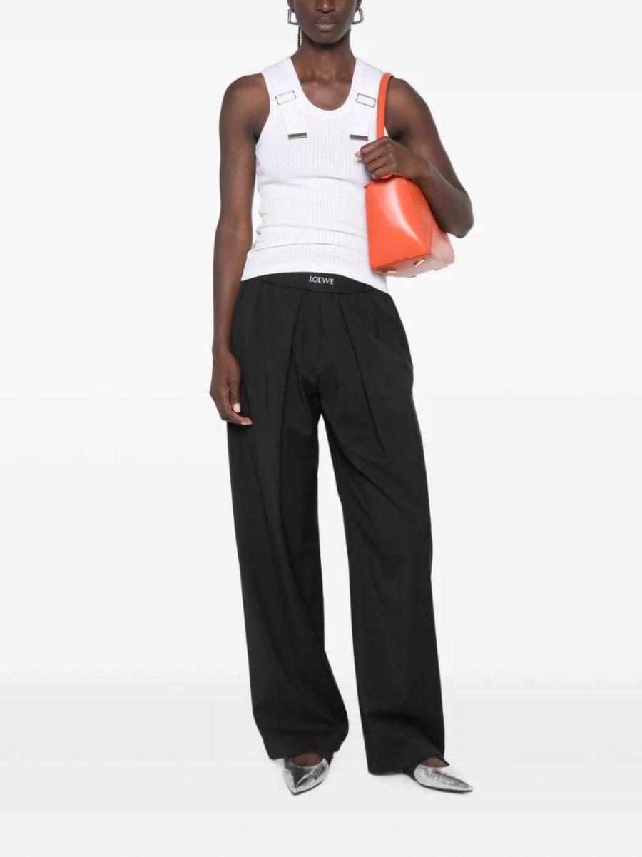 Loewe Pantaloni in cotone e seta, view 5