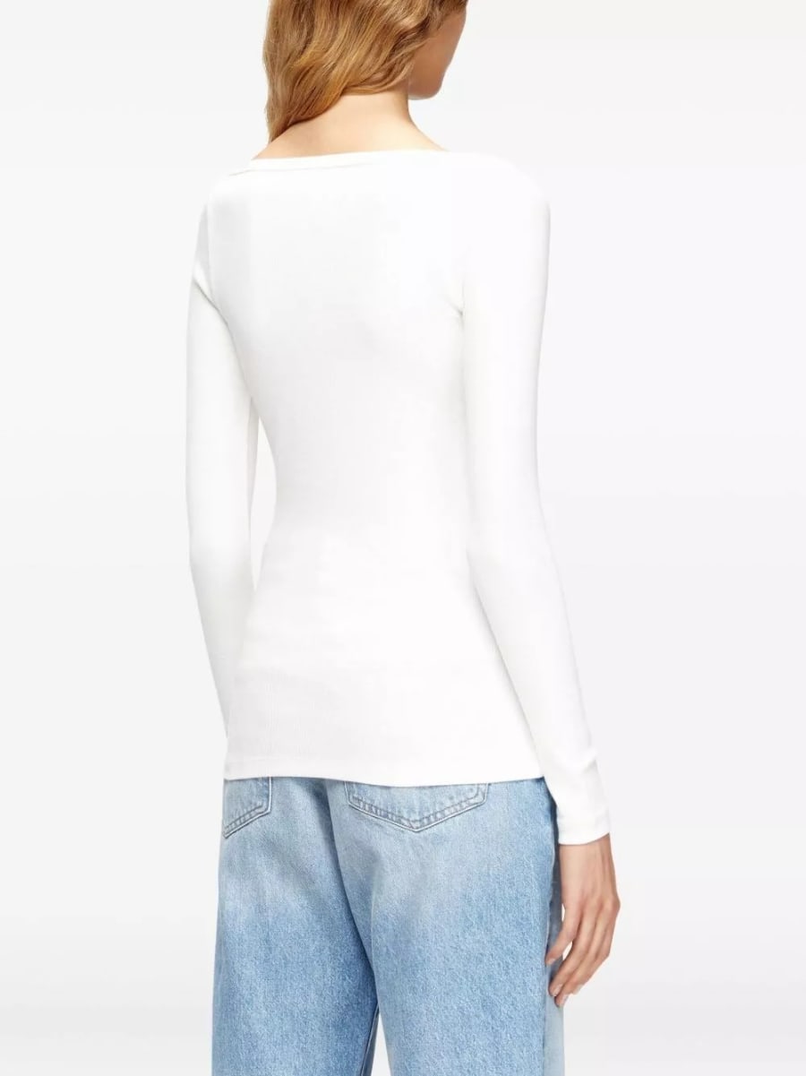Diesel Top in cotone logo, view 4