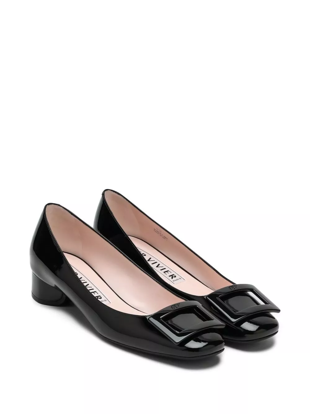 Roger Vivier Ballerine in pelle verniciata Roundy, view 2
