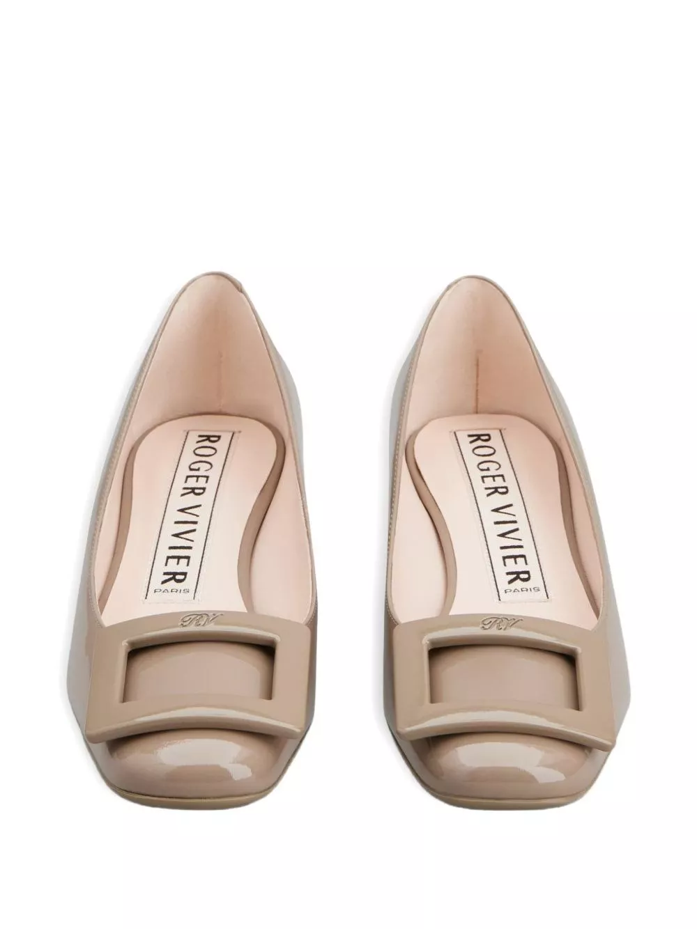Roger Vivier Ballerine in pelle verniciata Roundy, view 2