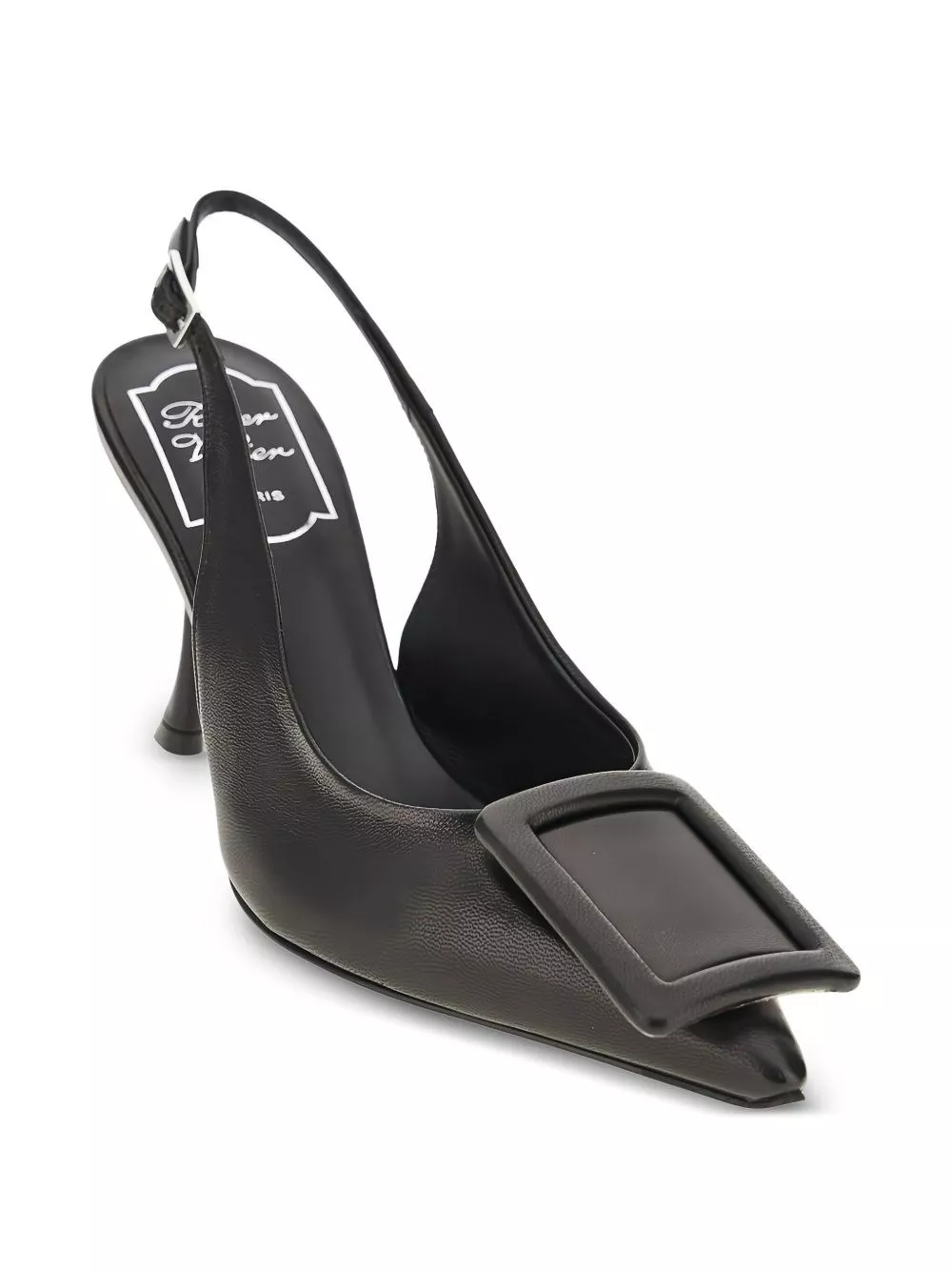 Roger Vivier Pumps slingback in pelle Viv Ville, view 2