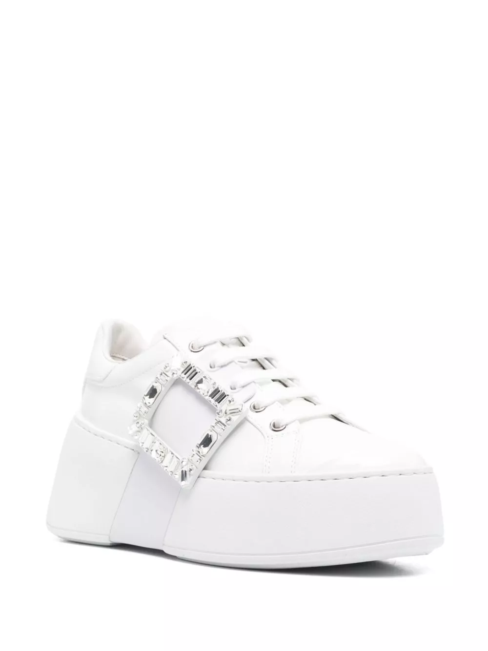 Roger Vivier Sneakers in pelle Strass Viv Skate high, view 2
