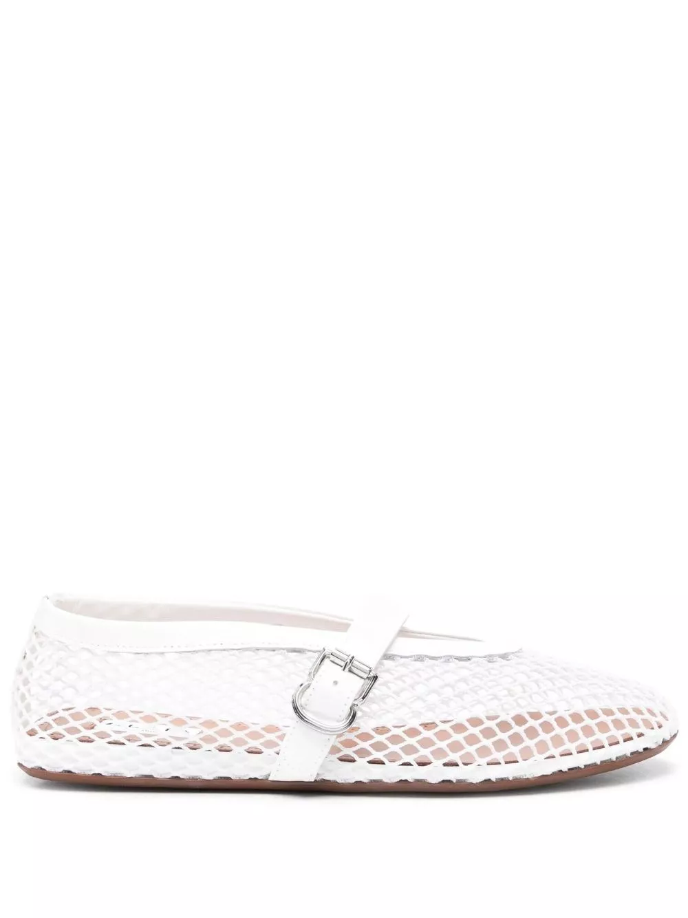 Alaïa Ballerine in pelle a rete
