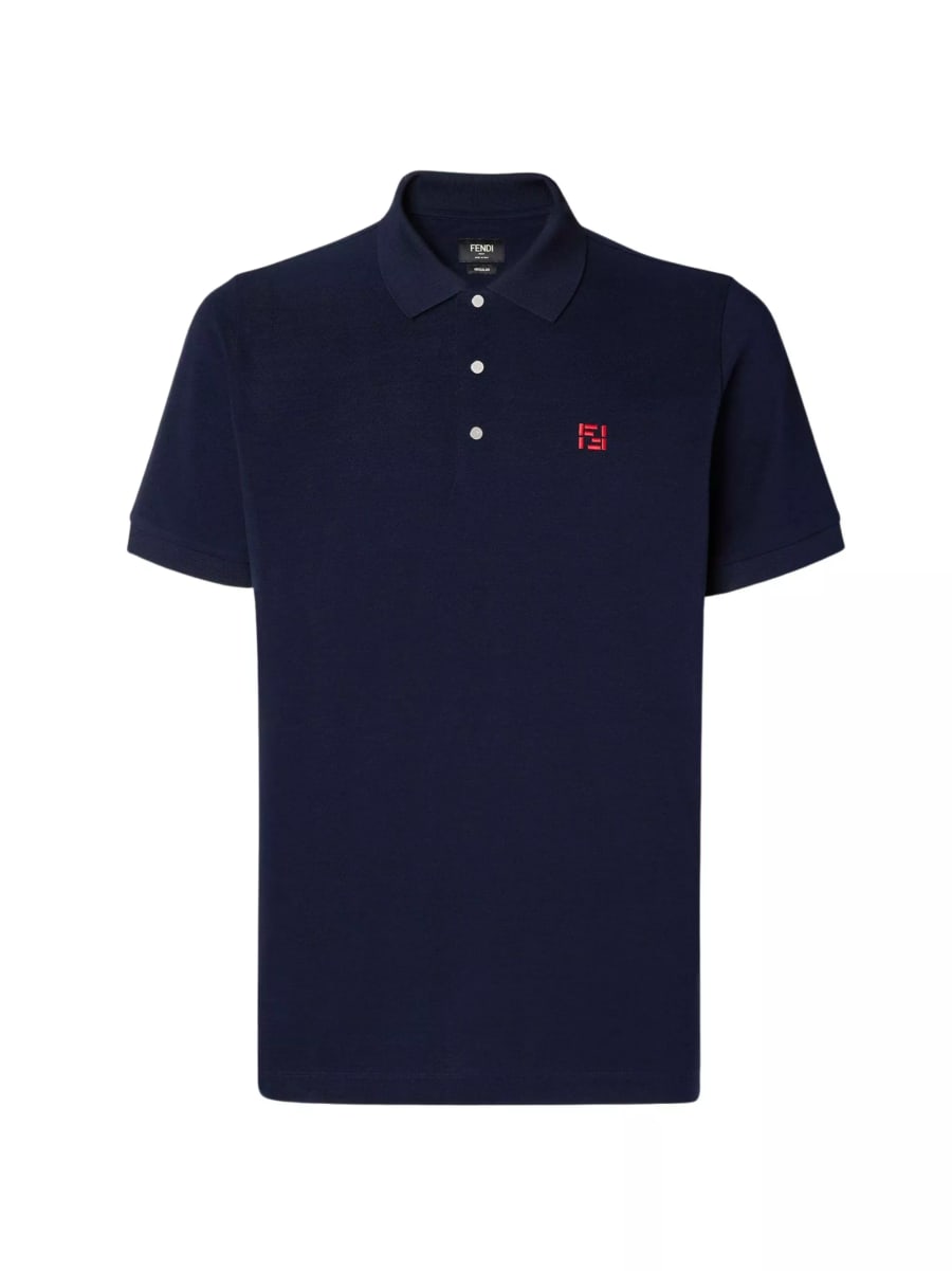 Fendi la polo con ricamo
