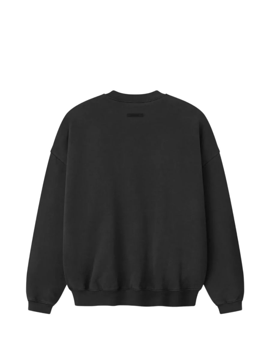 Essentials Felpa con collo a giro, view 6