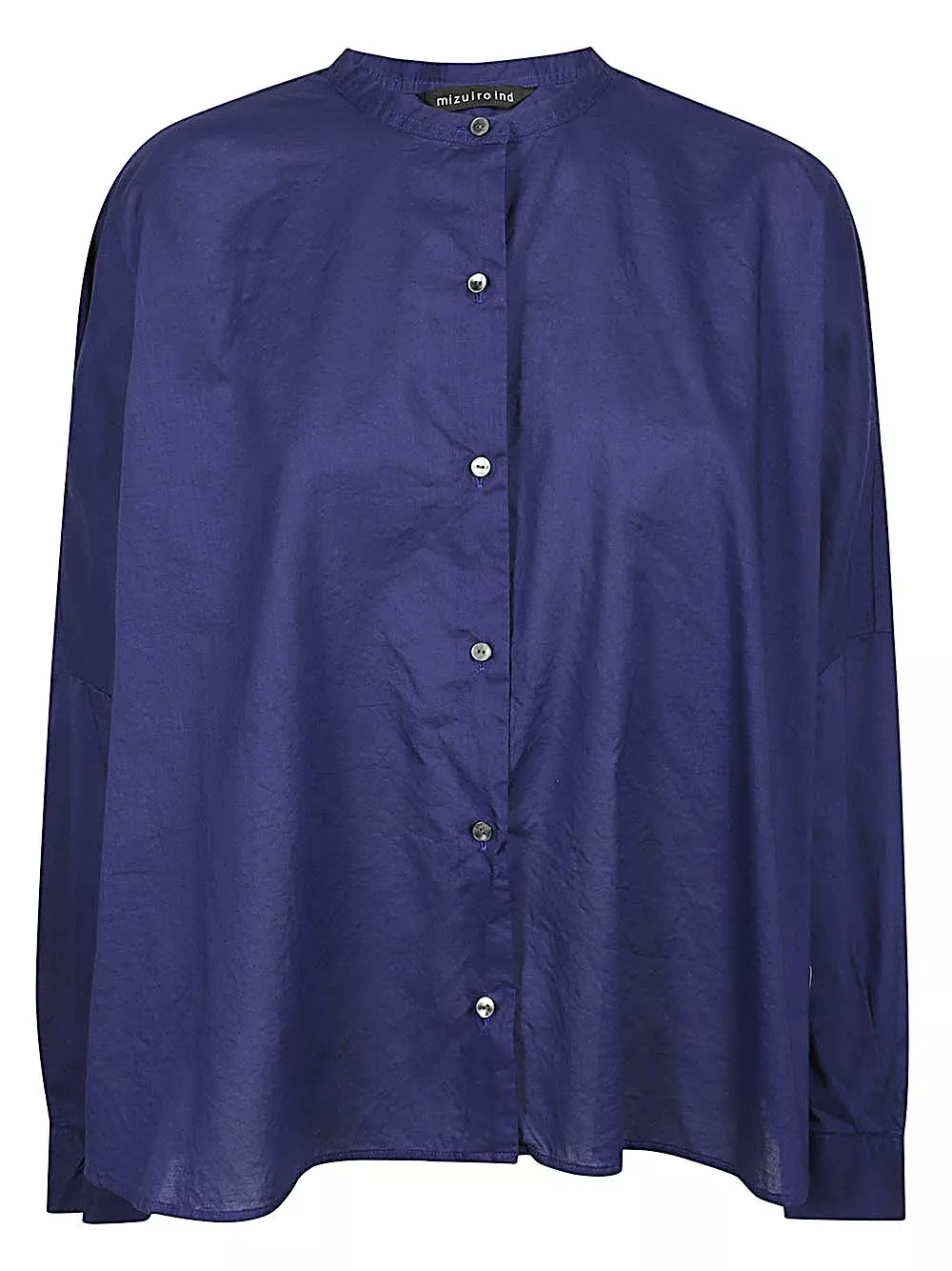Mizuiro Camicia in cotone ricamata