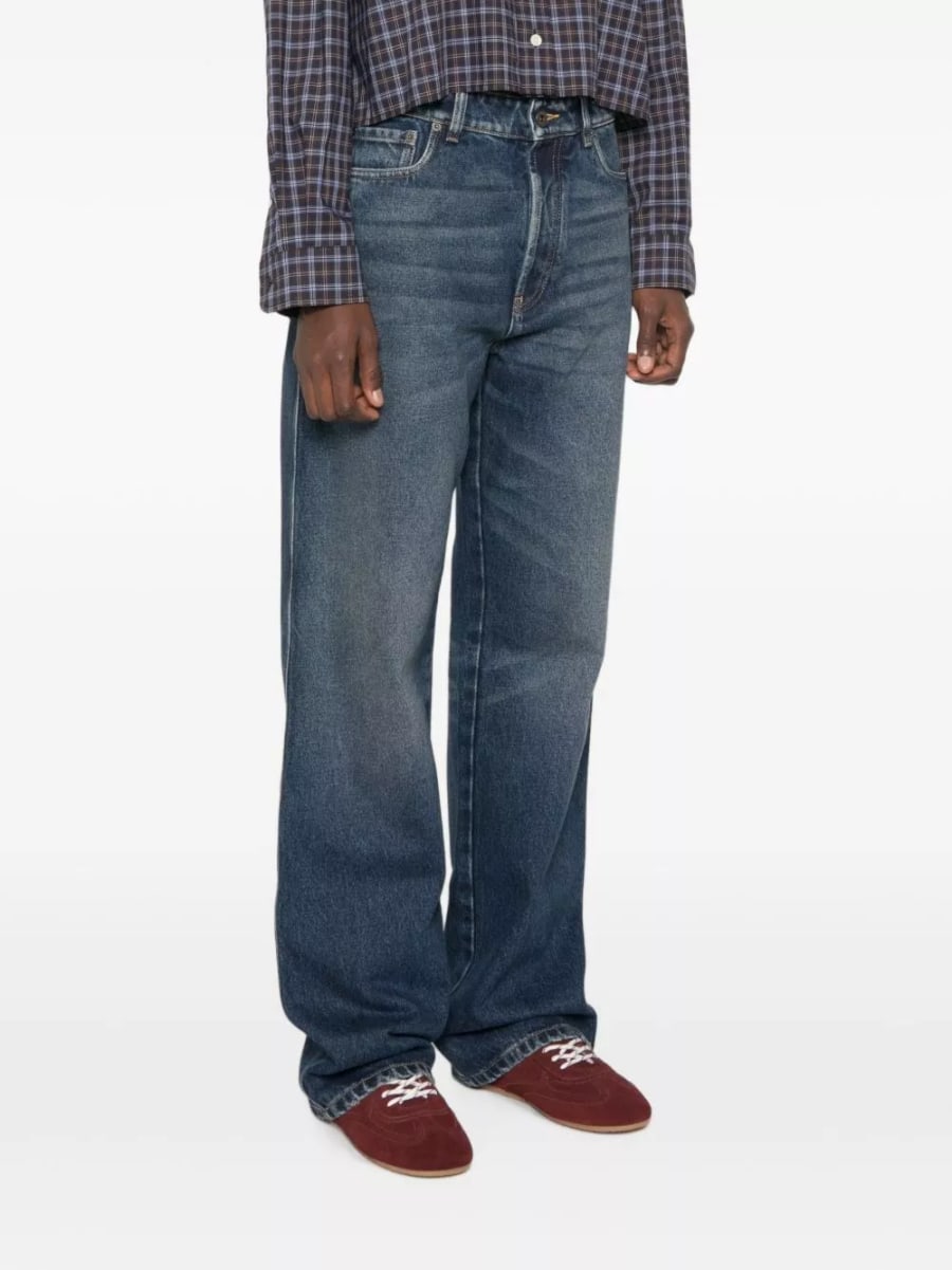 Miu Miu Jeans in denim di cotone, view 5