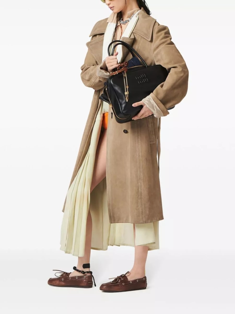 Miu Miu Borsa grande in pelle Beau, view 6