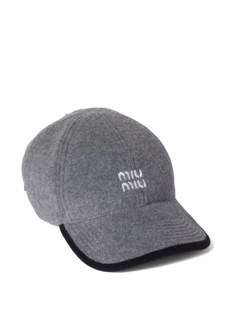 Miu Miu logo baseball cap