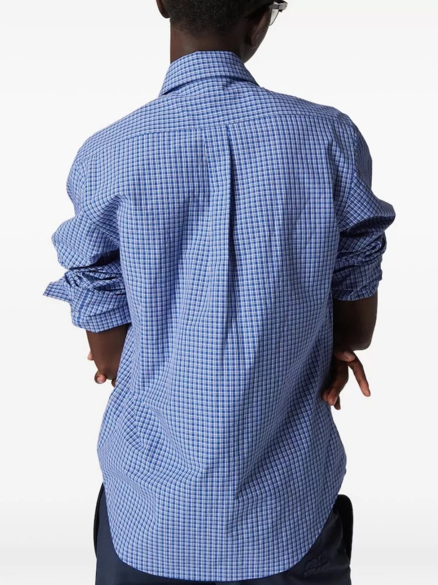 Miu Miu Camicia in cotone a quadri, view 3