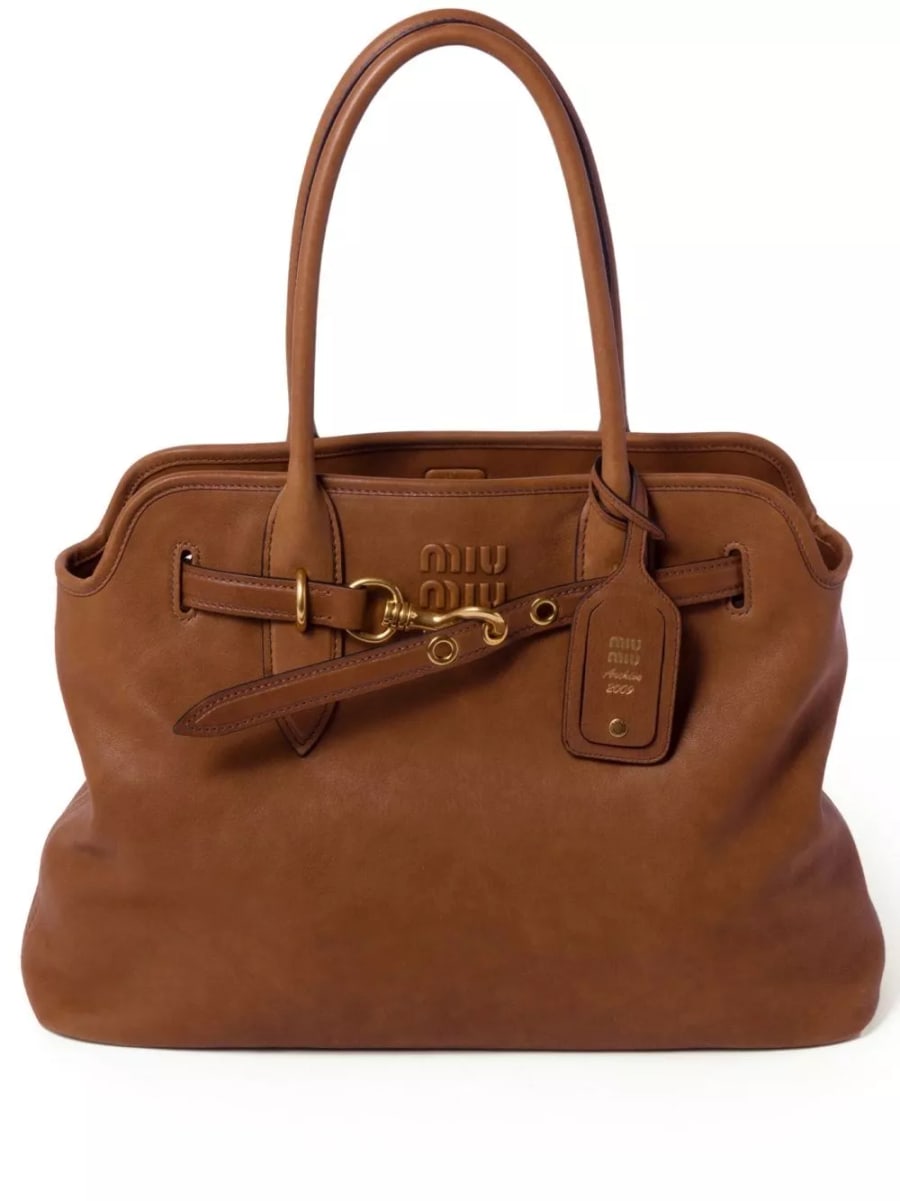 Miu Miu Borsa a mano in pelle Aventure media