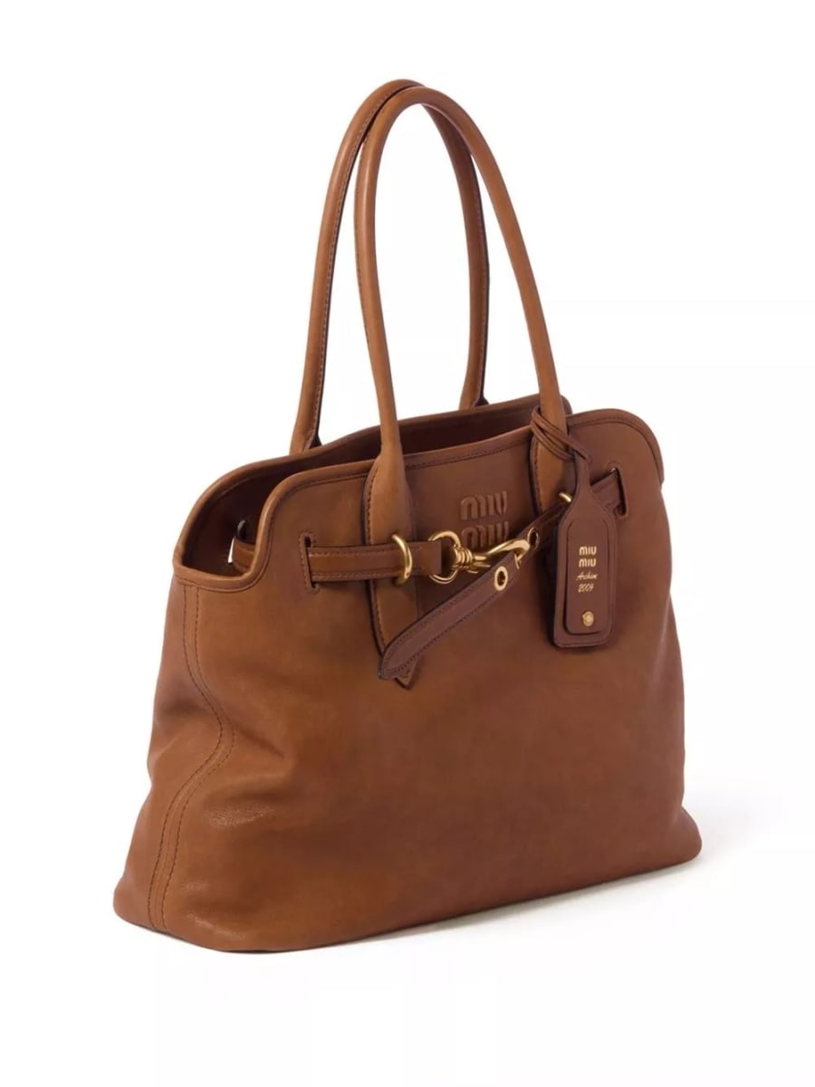 Miu Miu Borsa a mano in pelle Aventure media, view 2