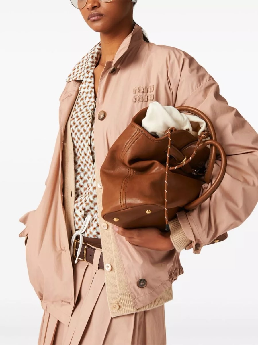 Miu Miu Borsa a mano in pelle Aventure media, view 7