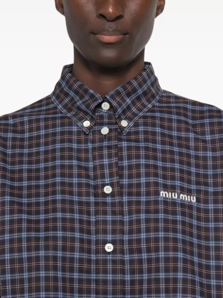 Miu Miu Camicia Tartan, view 5