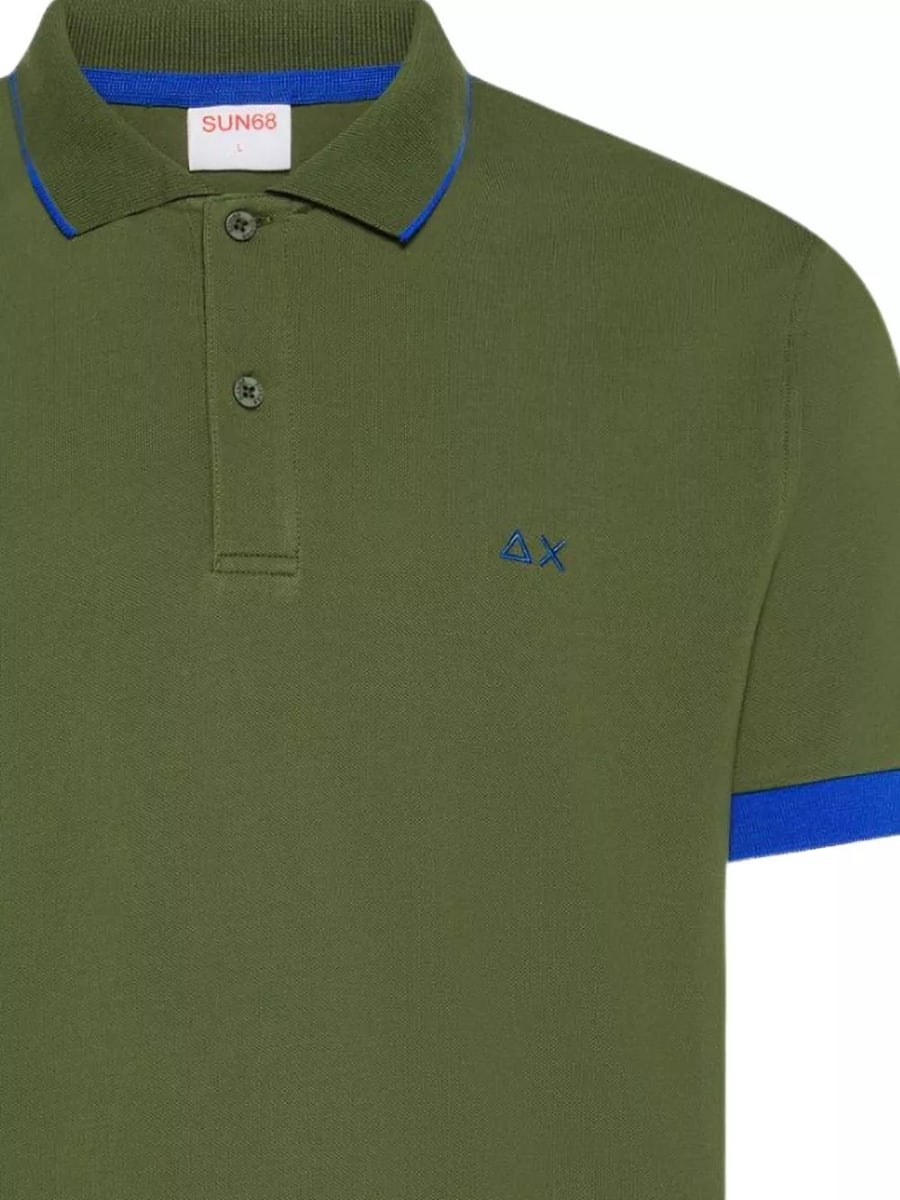 Sun68 la polo con logo, view 2