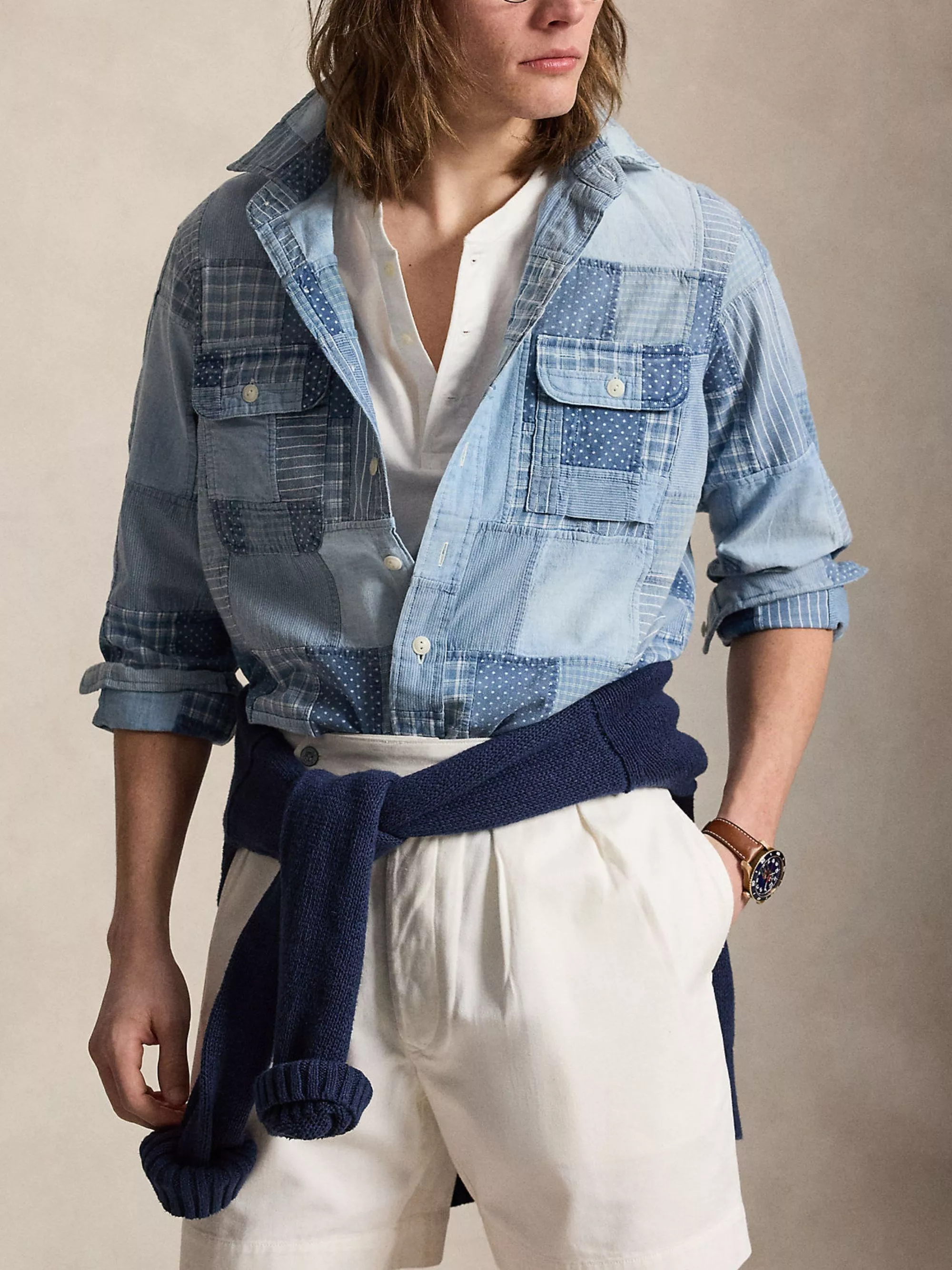 Polo Ralph Lauren Camicia con toppe, view 2