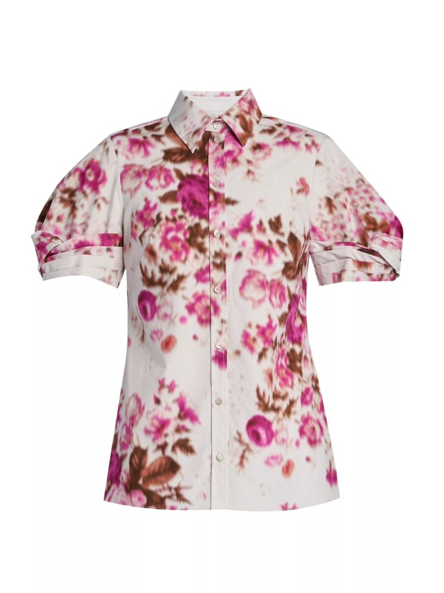 Erdem Top con stampa floreale