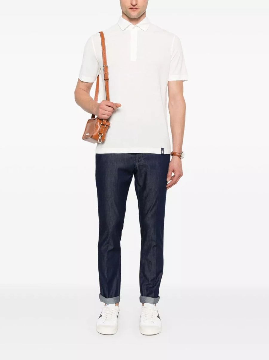 Drumohr la polo in cotone, view 8