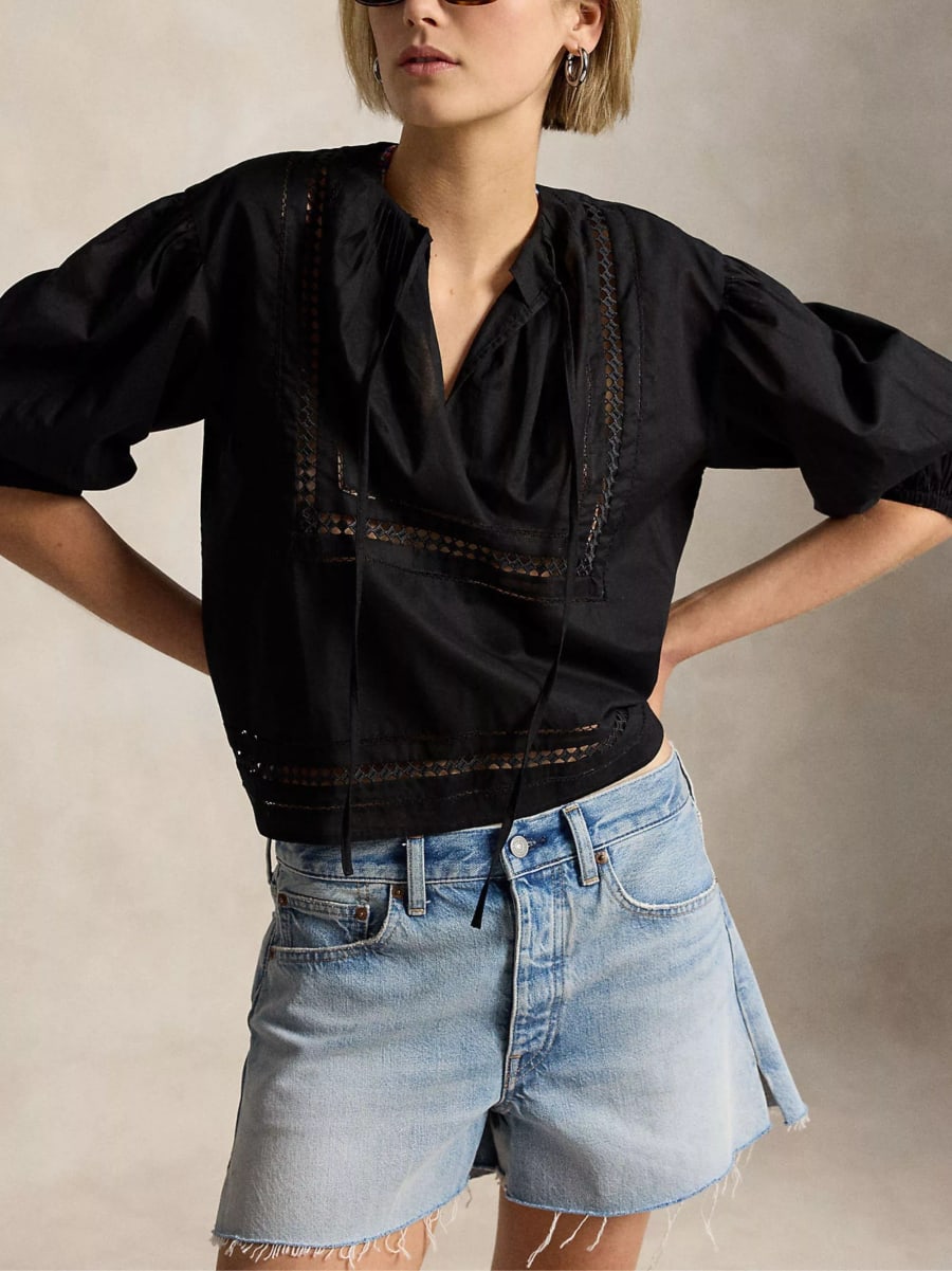Polo Ralph Lauren Blusa in cotone, view 2