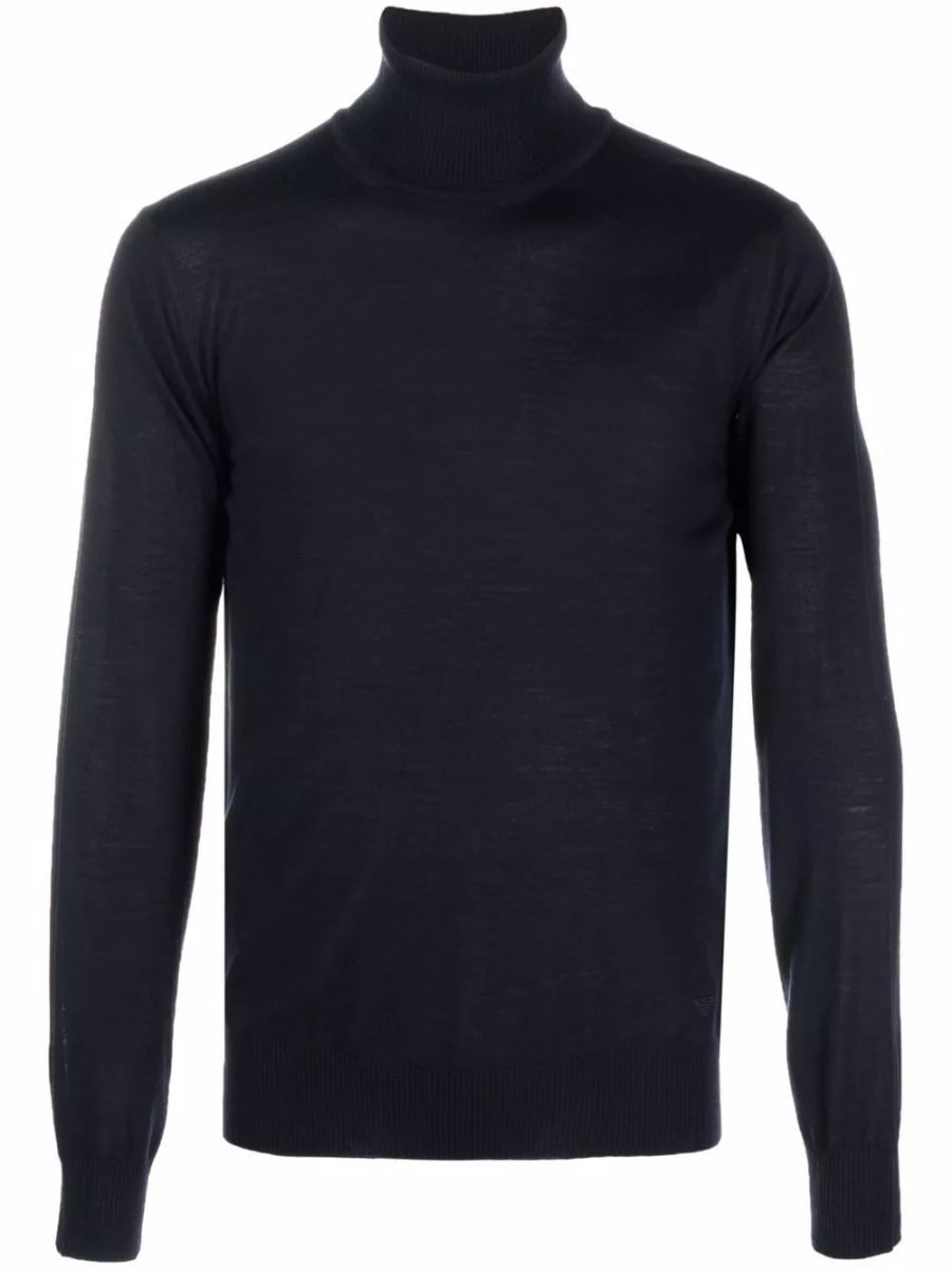 Emporio Armani Maglione in lana a collo alto