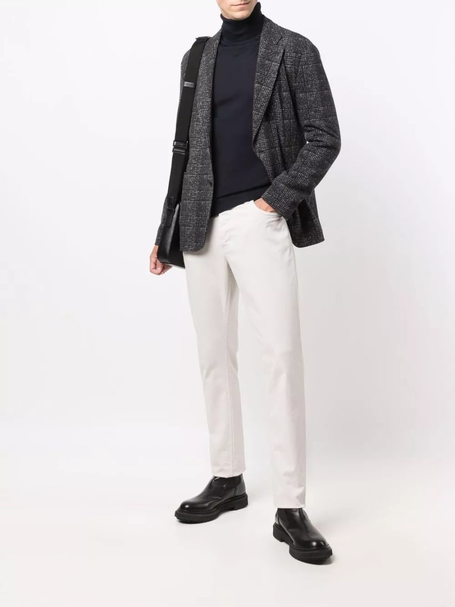 Emporio Armani Maglione in lana a collo alto, view 4