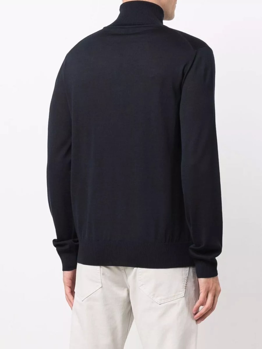 Emporio Armani Maglione in lana a collo alto, view 5