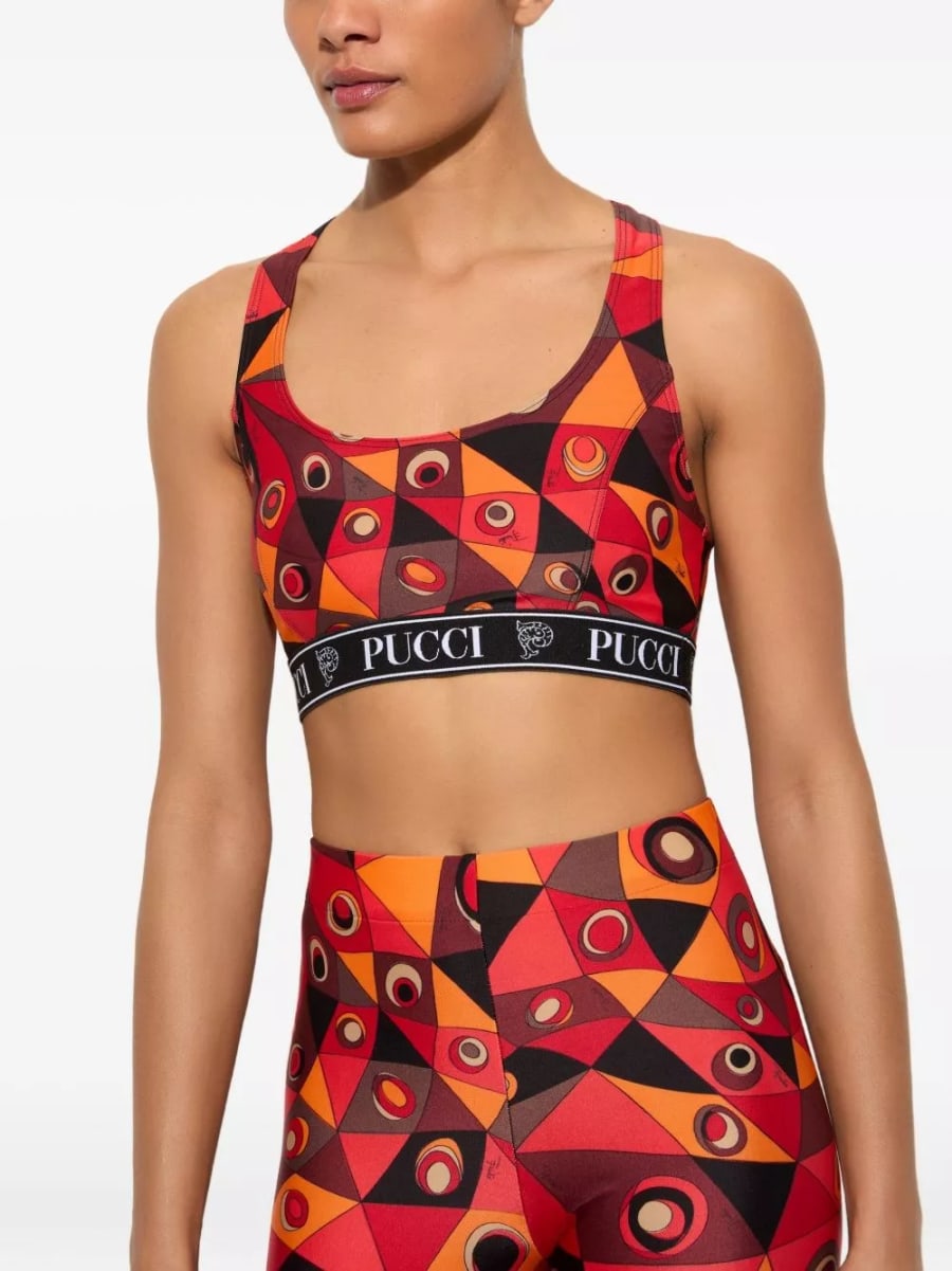 Pucci Bralette stampato, view 2