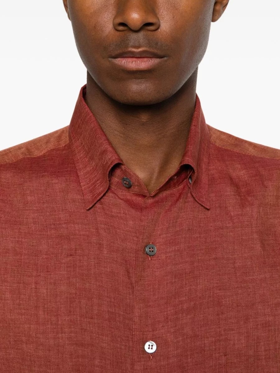 Brioni Camicia in lino, view 4