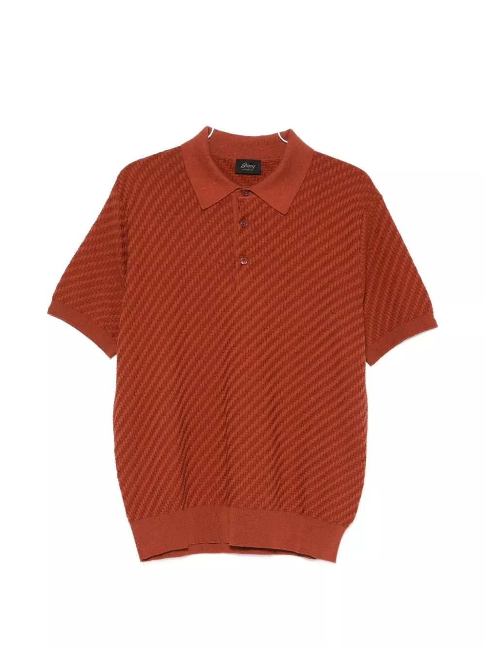 Brioni la polo in cotone e cashmere