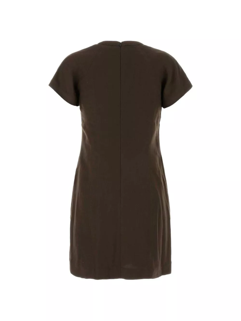 Brunello Cucinelli Abito t-shirt in misto lino, view 2