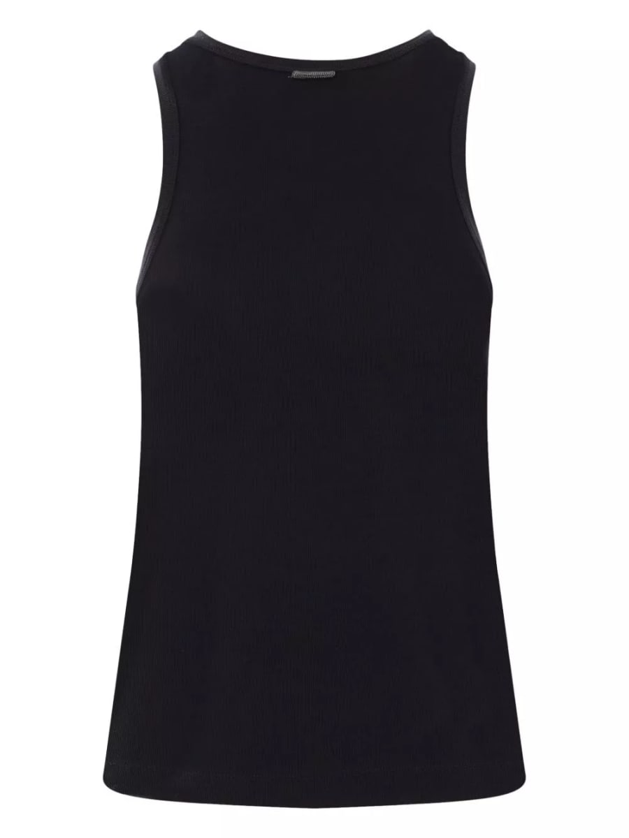 Brunello Cucinelli Top in cotone, view 5