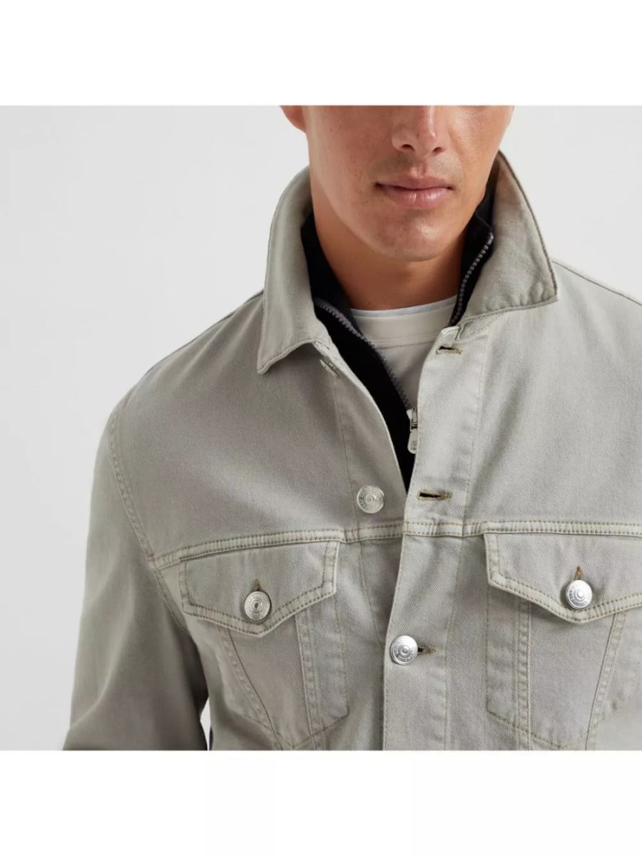 Brunello Cucinelli Giacca in denim, view 3
