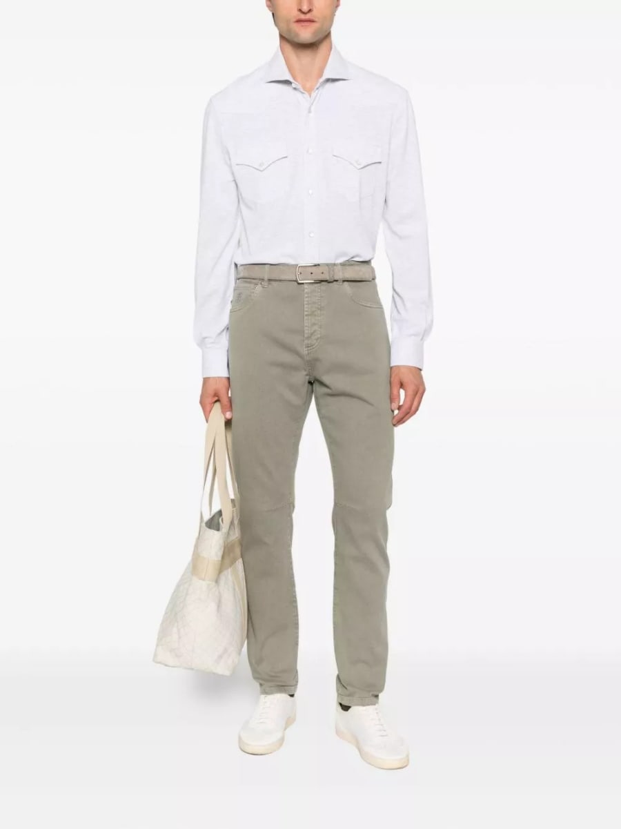 Brunello Cucinelli Camicia di cotone, view 4