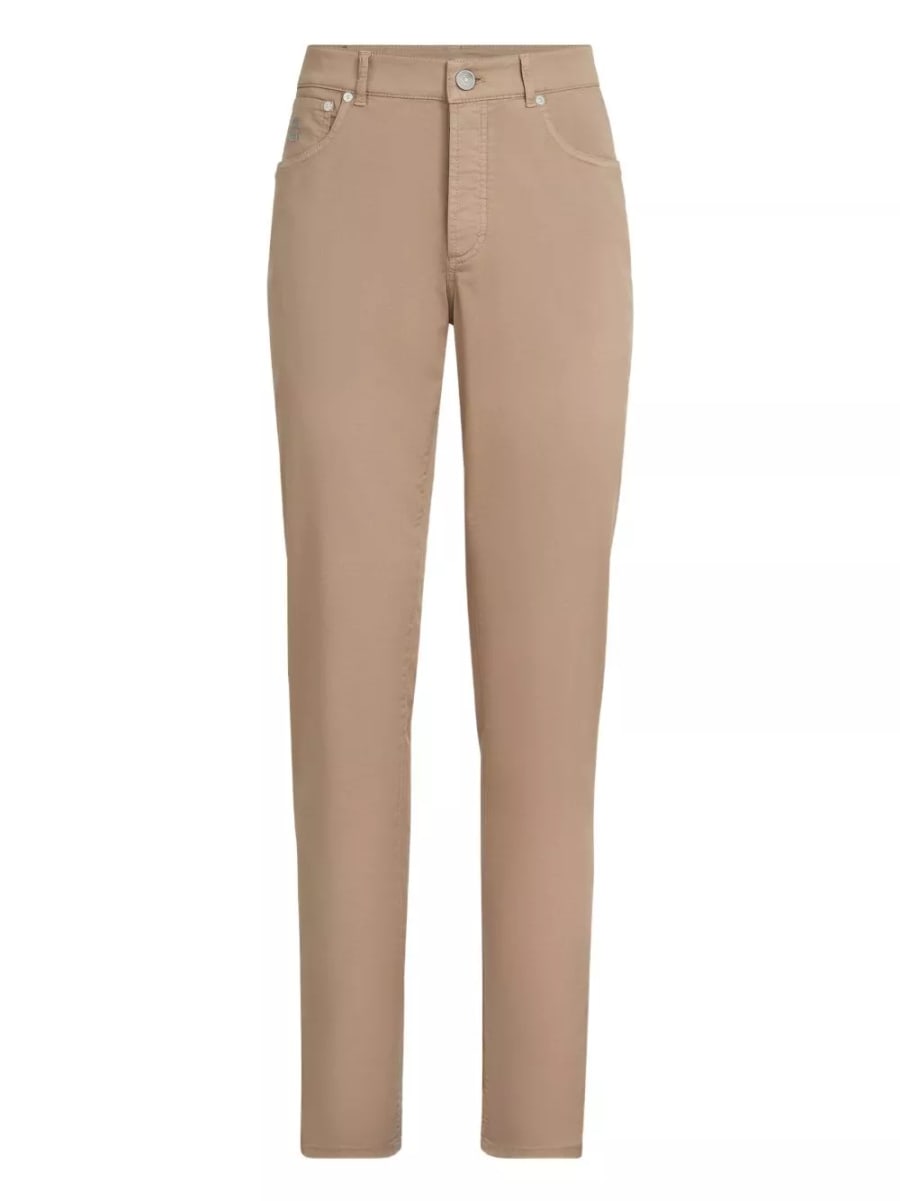 Brunello Cucinelli Pantaloni slim in cotone