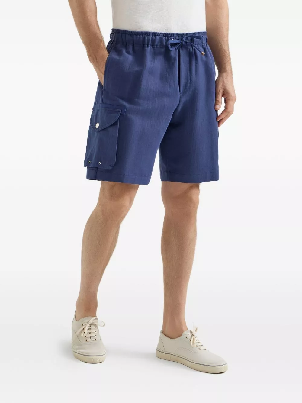 Brunello Cucinelli Pantaloni cargo in lino
