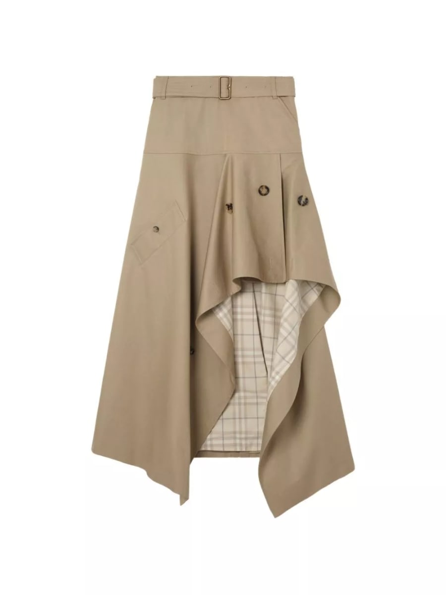 Burberry Gonna lunga in cotone