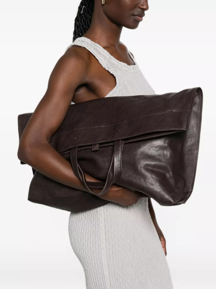 Lihann george Borsa tote in pelle Matti, view 5