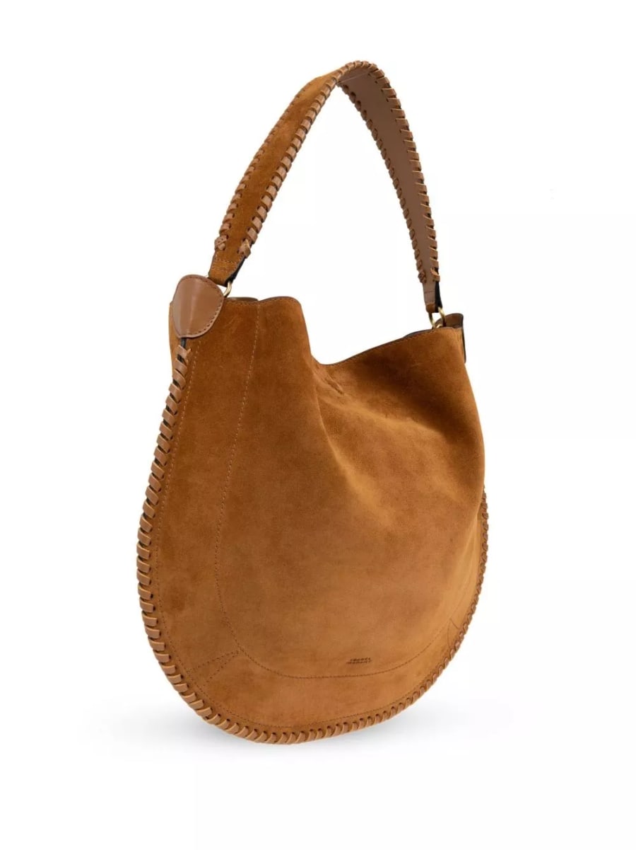 Isabel Marant Borsa hobo in pelle morbida Oskan, view 3