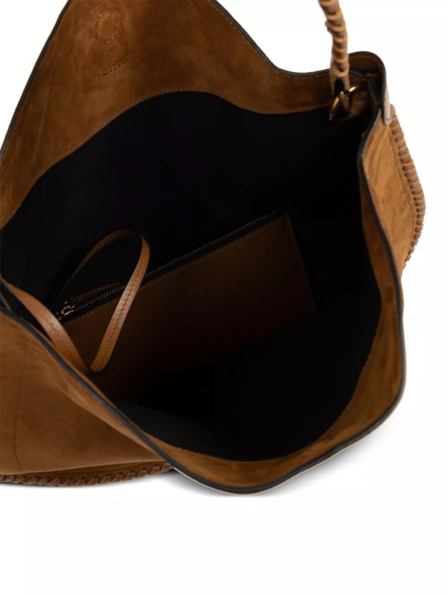Isabel Marant Borsa hobo in pelle morbida Oskan, view 5