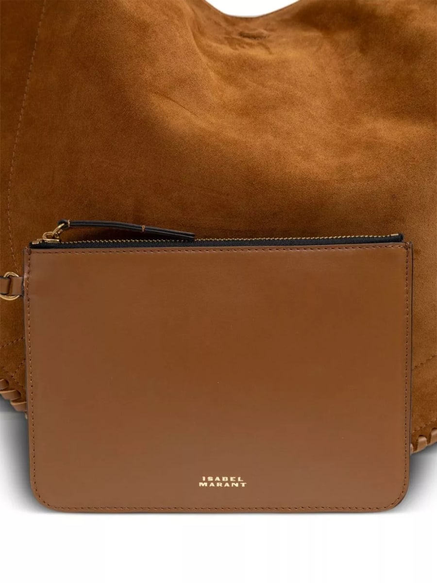 Isabel Marant Borsa hobo in pelle morbida Oskan, view 7