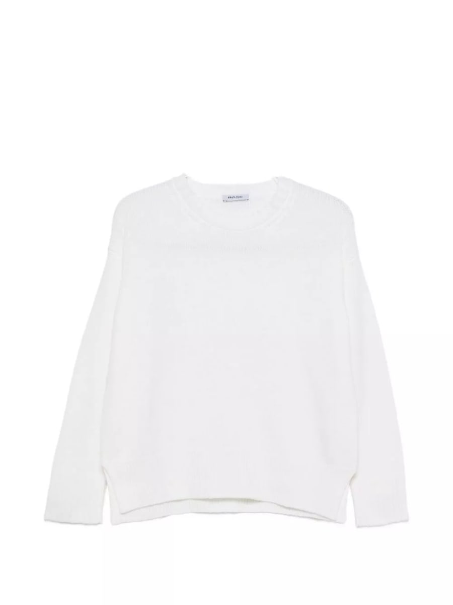 Base Maglione girocollo in lana e cashmere