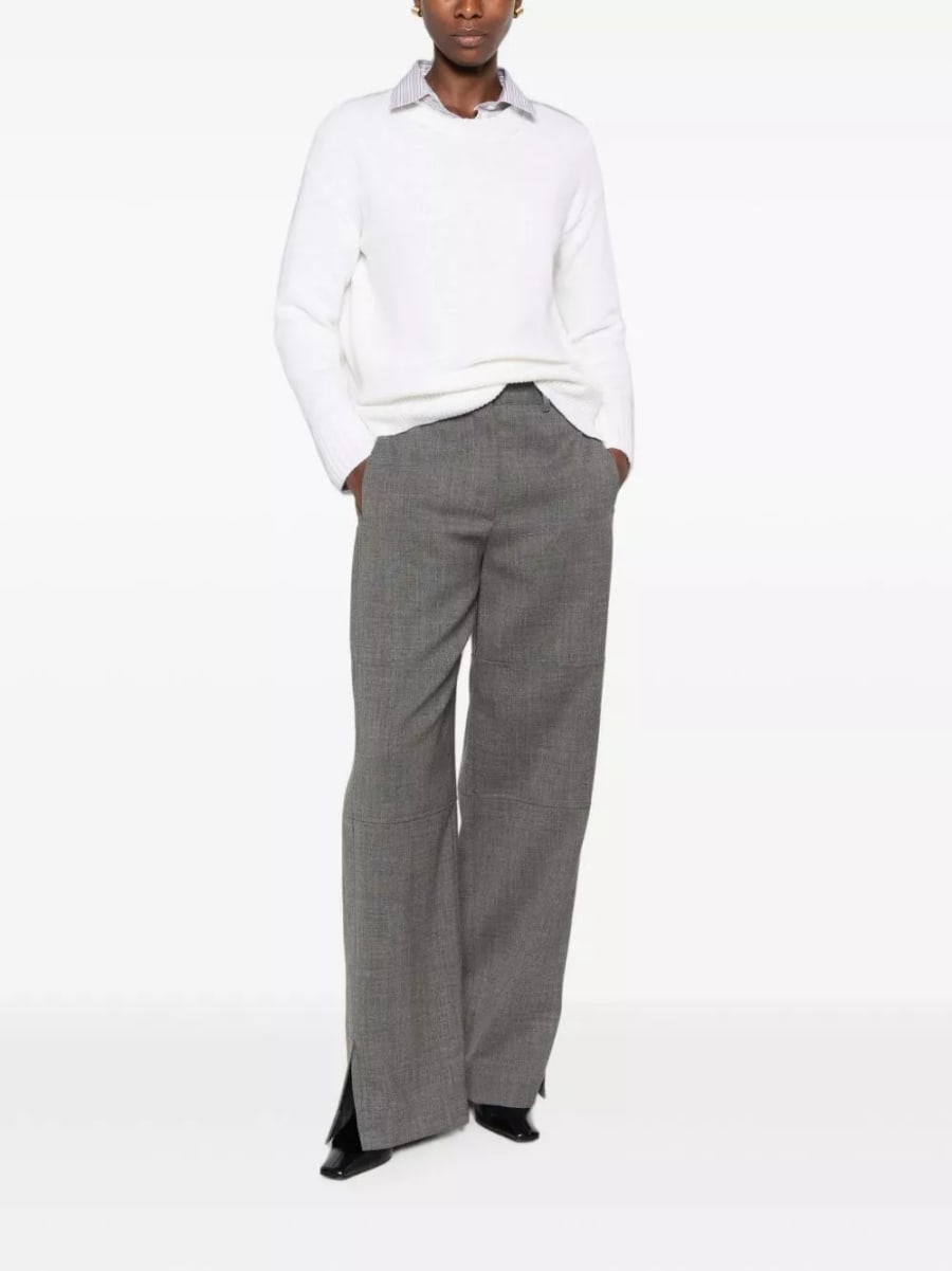 Base Maglione girocollo in lana e cashmere, view 2