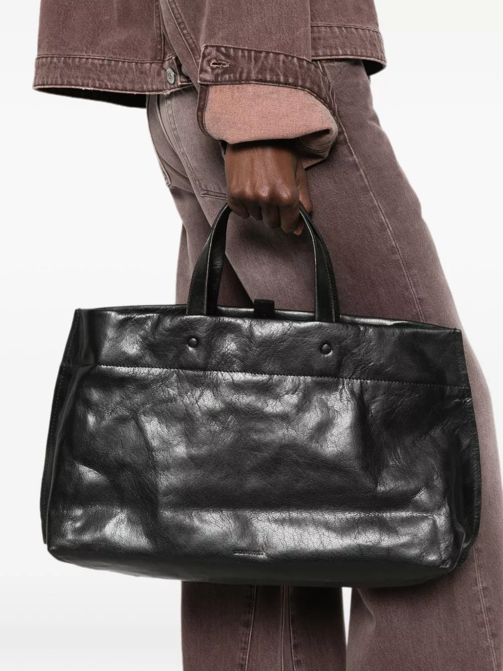 Lihann george Borsa tote in pelle Elli, view 2