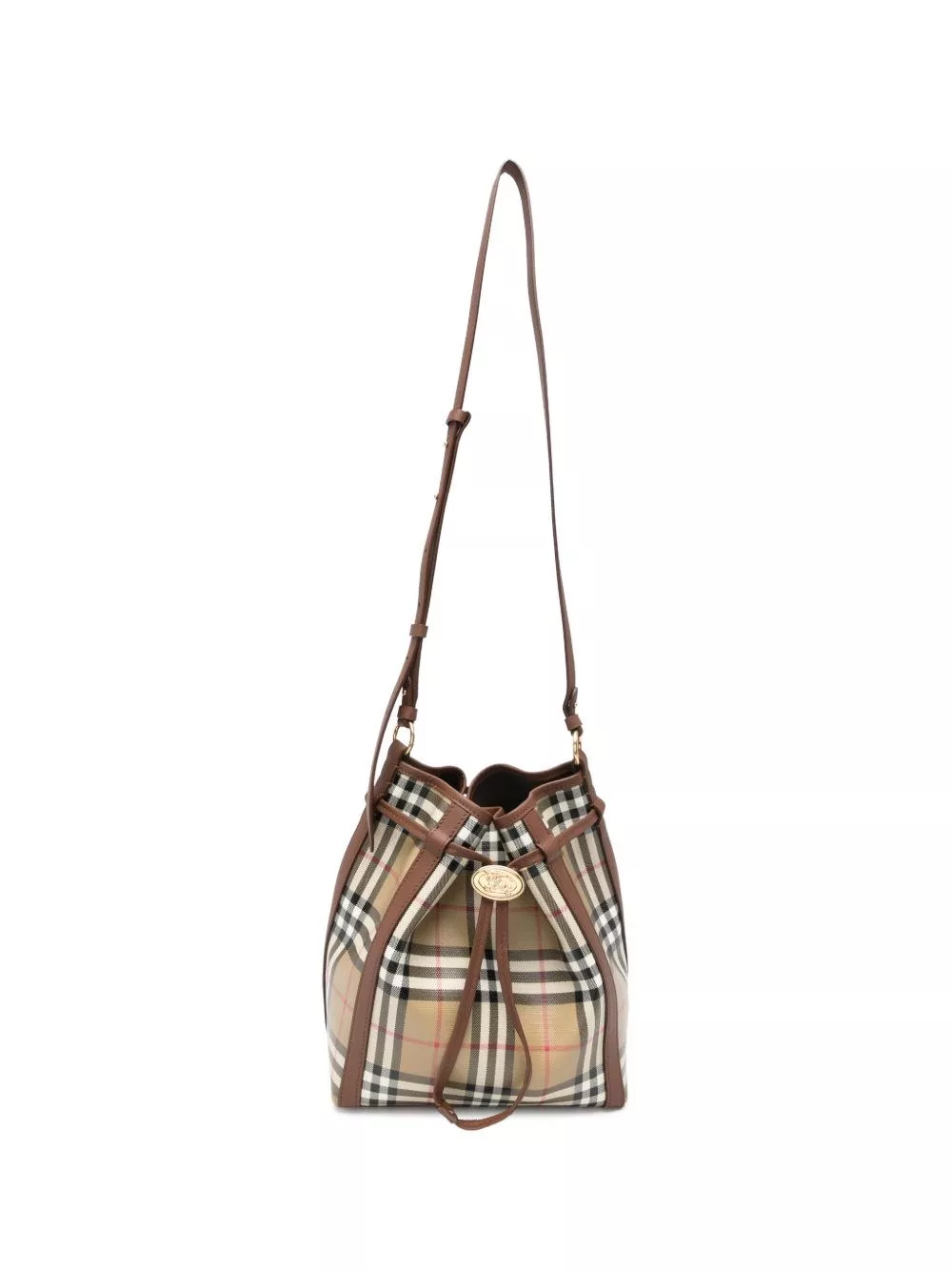 Burberry Piccola borsa a secchiello con coulisse