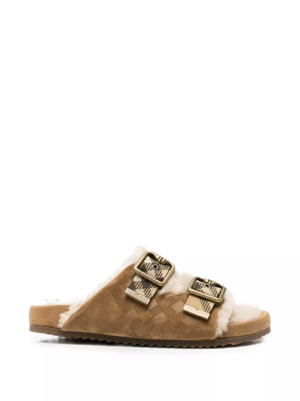 Burberry Sandali in shearling a quadri Urchin
