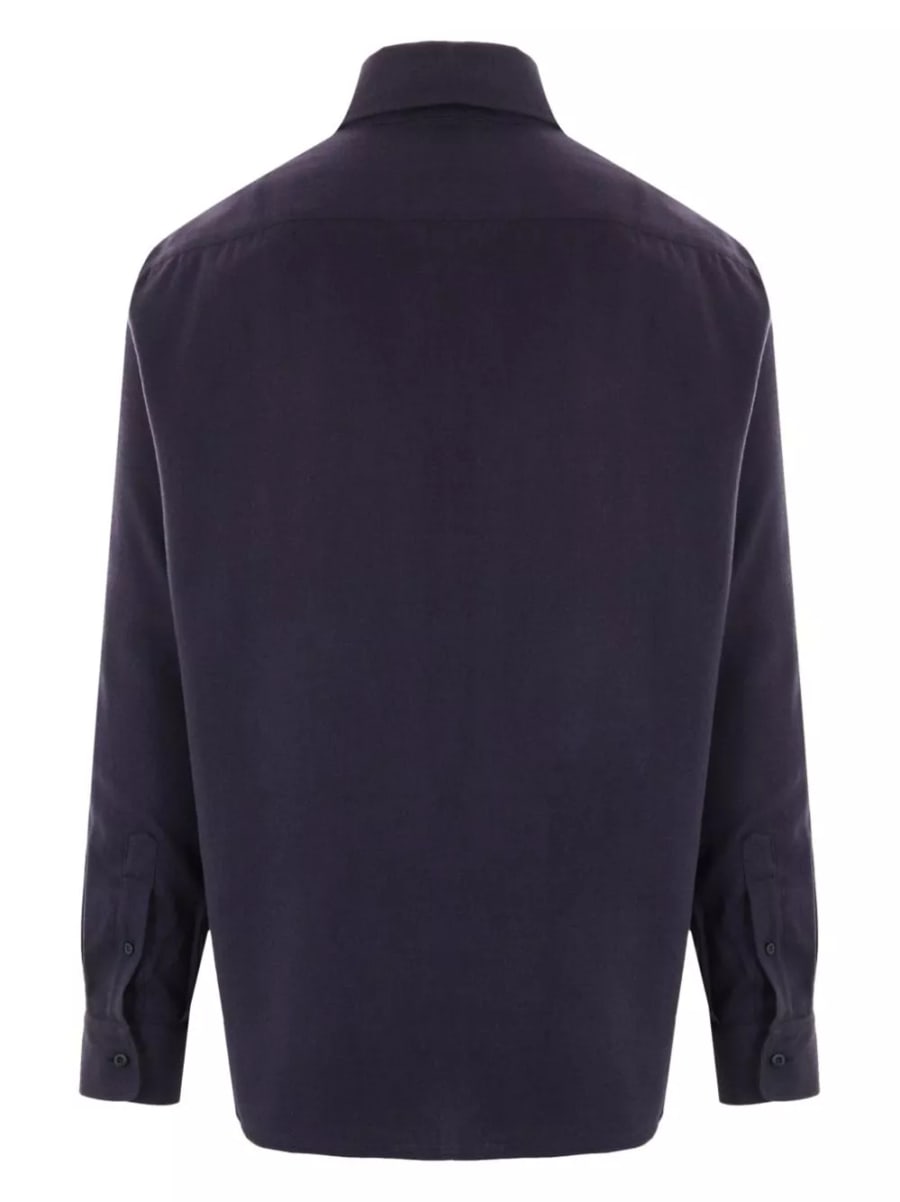 Brunello Cucinelli Camicia in misto cotone, view 3